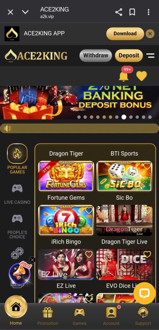 Deposit Screenshot 1