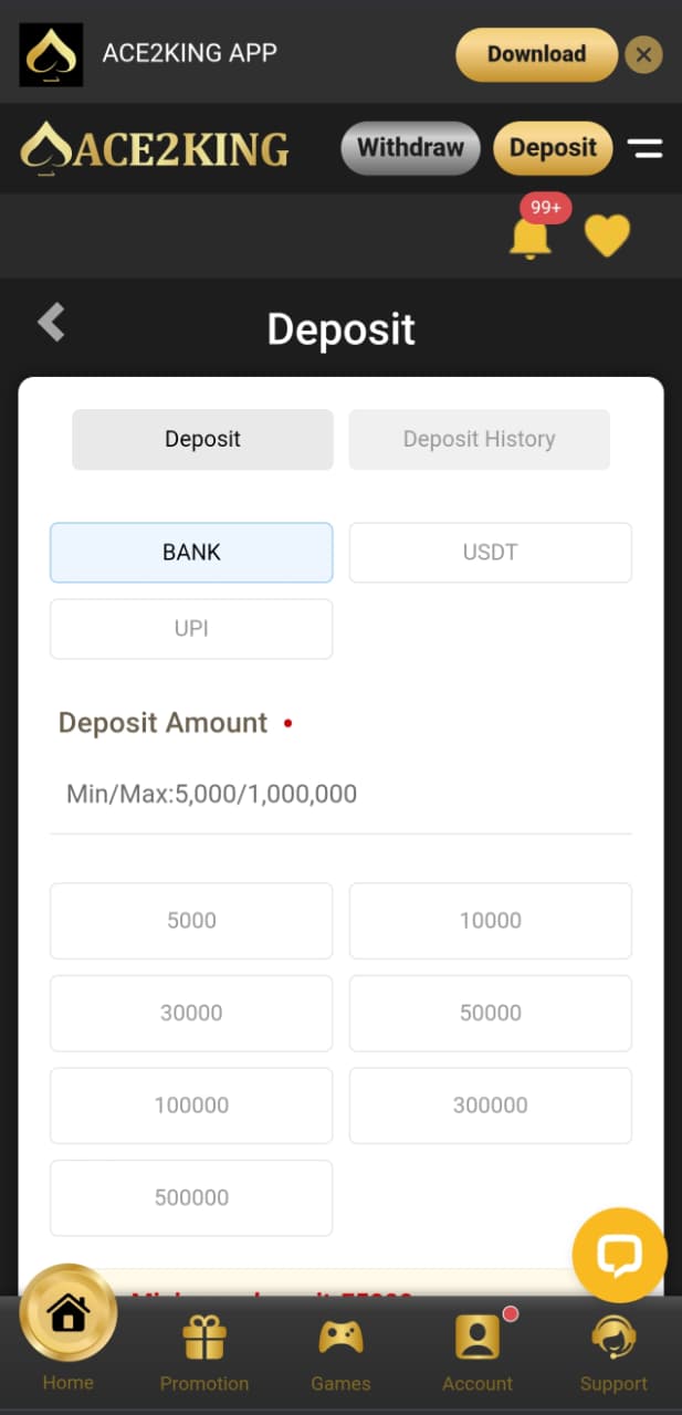 Deposit Screenshot 2